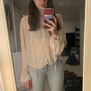 Forever 21 Cream Blouse